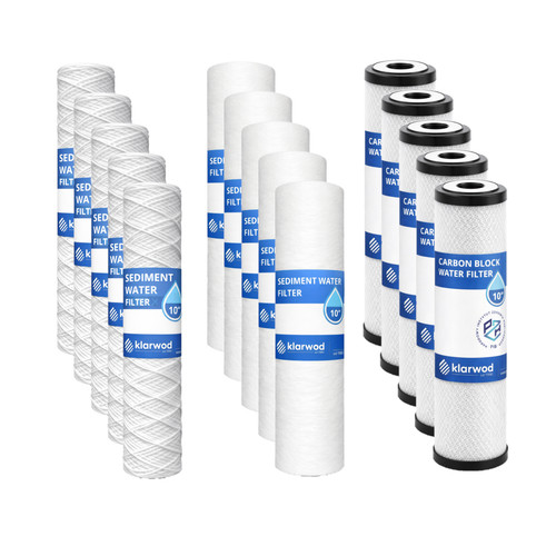 Set 15x wasserfilter zoll - wasserfilter,
